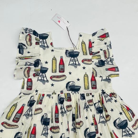 NWT Pink Chicken 10Y Elsie Dress in Grilling Out - Picture 2 of 5